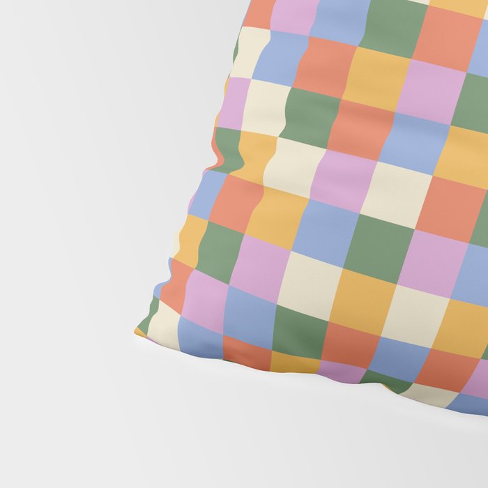 Bold Colorful Checks Pattern - Small XXXVII Pillow Sham Gallery Image 4