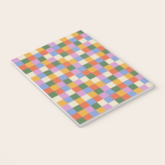 Bold Colorful Checks Pattern - Small XXXVII Notebook Gallery Image 3