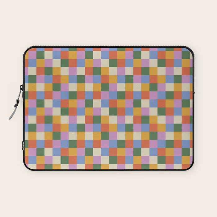 Bold Colorful Checks Pattern - Small XXXVII Laptop Sleeve Gallery Image 1