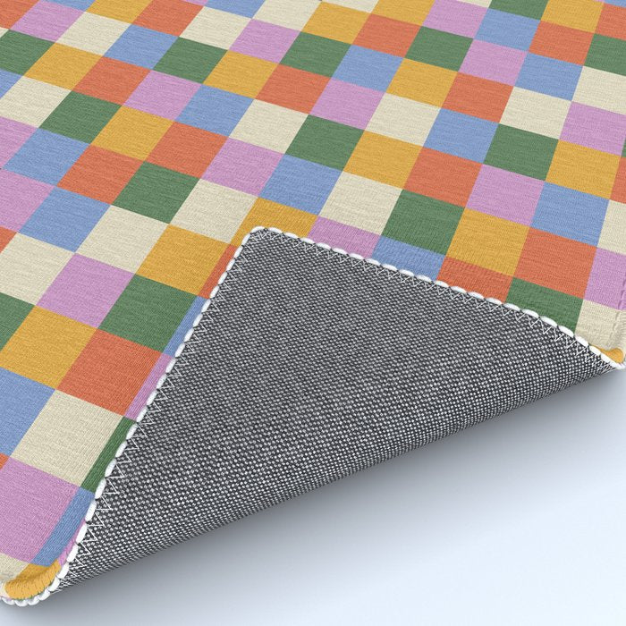 Bold Colorful Checks Pattern - Small XXXVII Rug Gallery Image 4