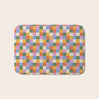 Bold Colorful Checks Pattern - Small XXXVII Bath Mat Gallery Image 1
