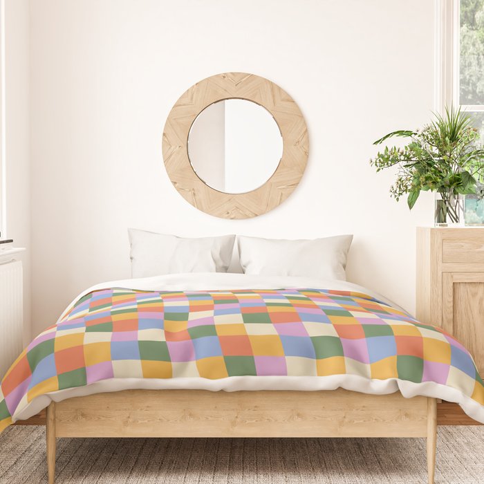 Bold Colorful Checks Pattern - Small XXXVII Duvet Cover Gallery Image 3
