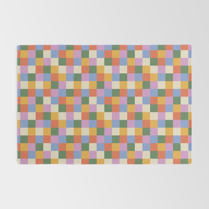 Bold Colorful Checks Pattern - Small XXXVII Rug Gallery Image 2