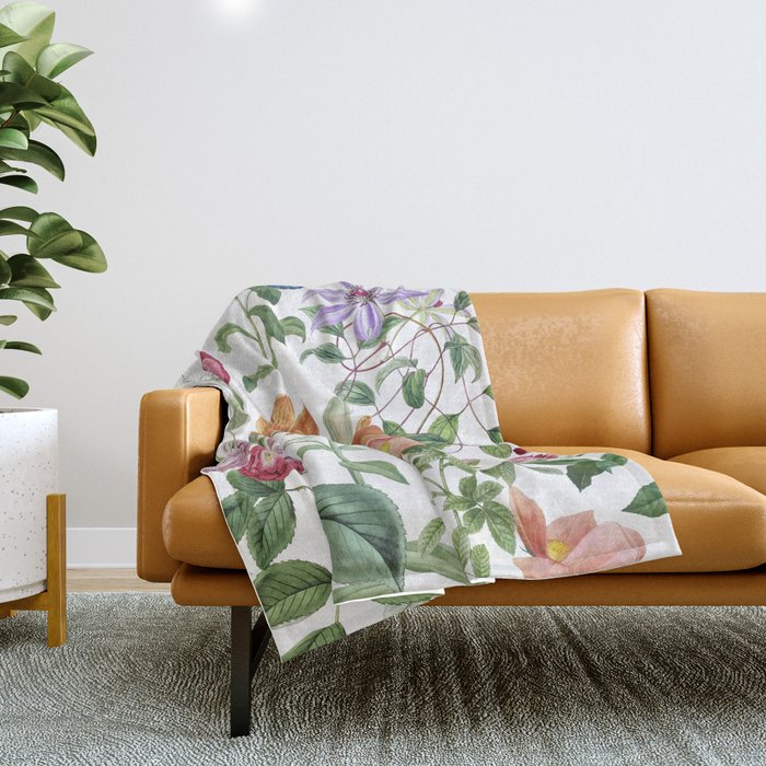 Botanical Plethora Throw Blanket Gallery Image 1