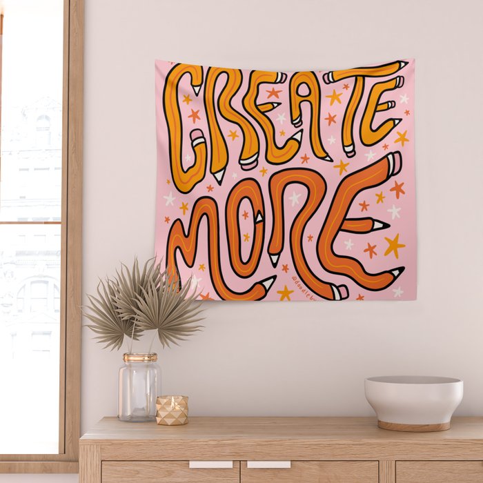 Create More Wall Tapestry Gallery Image 2