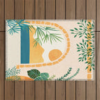 Resort Life Sunset Landscape / Villa Series Outdoor Rug Gallery Image 1