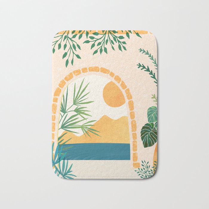 Resort Life Sunset Landscape / Villa Series Bath Mat Gallery Image 1
