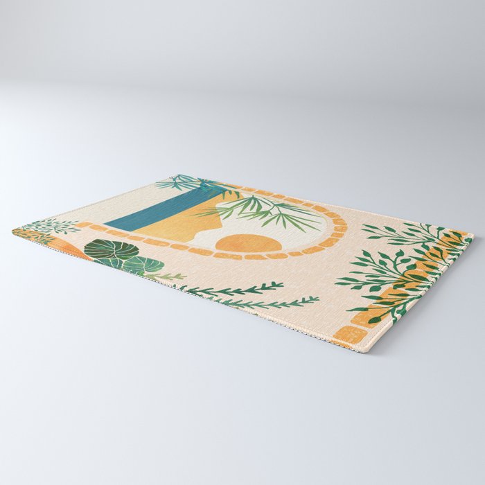 Resort Life Sunset Landscape / Villa Series Rug Gallery Image 3