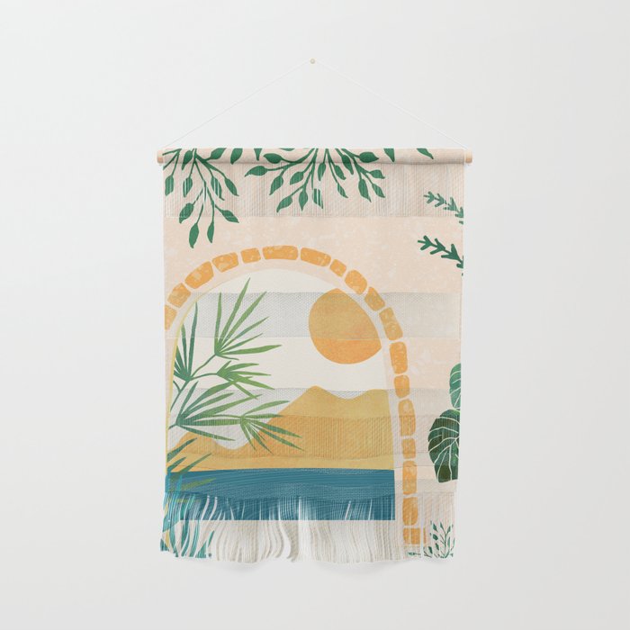 Resort Life Sunset Landscape / Villa Series Wall Hanging Gallery Image 1