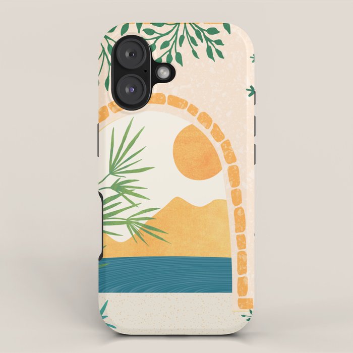 Resort Life Sunset Landscape / Villa Series iPhone Case Gallery Image 1