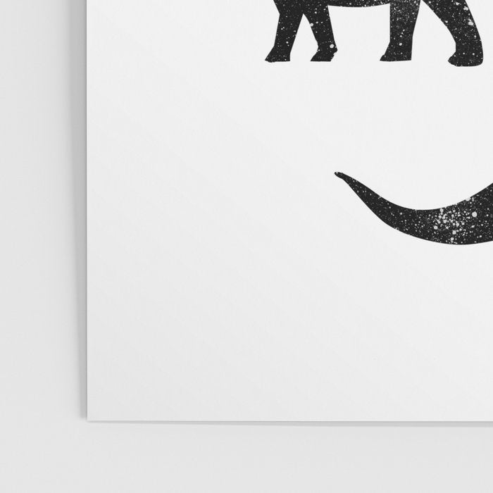Black + White Dinosaurs Poster Gallery Image 3