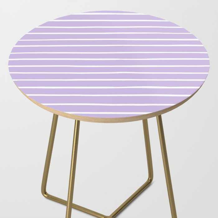 Stripes Lavender Side Table Gallery Image 2