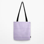 Stripes Lavender Tote Bag Gallery Image 2