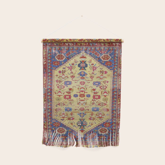 Demerci Kula Antique Turkish Rug Print Wall Hanging Gallery Image 1
