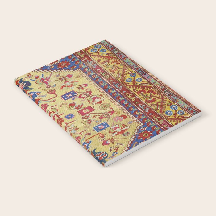 Demerci Kula Antique Turkish Rug Print Notebook Gallery Image 2