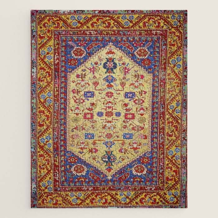 Demerci Kula Antique Turkish Rug Print Jigsaw Puzzle Gallery Image 1