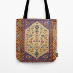 Demerci Kula Antique Turkish Rug Print Tote Bag Gallery Image 1