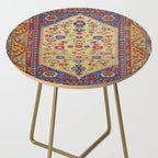 Demerci Kula Antique Turkish Rug Print Side Table Gallery Image 2