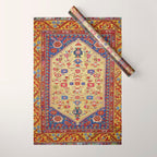 Demerci Kula Antique Turkish Rug Print Wrapping Paper Gallery Image 1