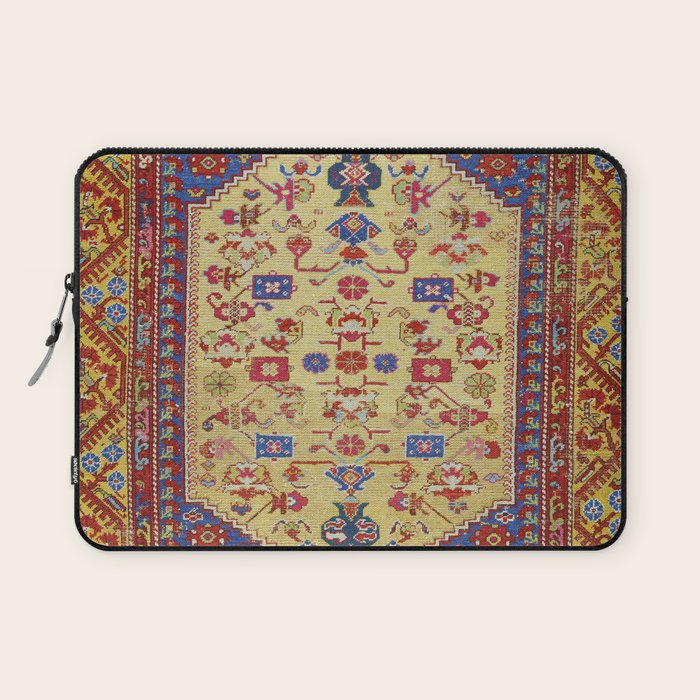 Demerci Kula Antique Turkish Rug Print Laptop Sleeve Gallery Image 1
