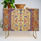 Demerci Kula Antique Turkish Rug Print Credenza Gallery Image 1