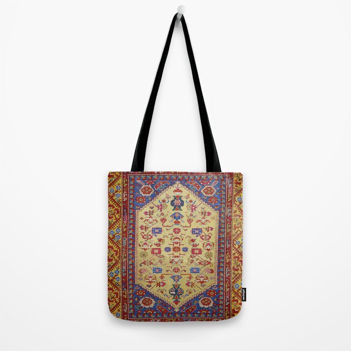 Demerci Kula Antique Turkish Rug Print Tote Bag Gallery Image 2
