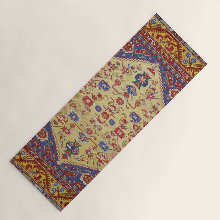 Demerci Kula Antique Turkish Rug Print Yoga Mat Gallery Image 1