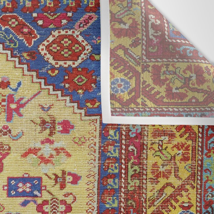 Demerci Kula Antique Turkish Rug Print Wall Tapestry Gallery Image 3