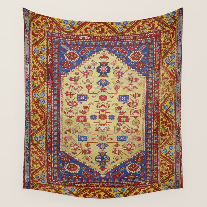 Demerci Kula Antique Turkish Rug Print Wall Tapestry Gallery Image 4