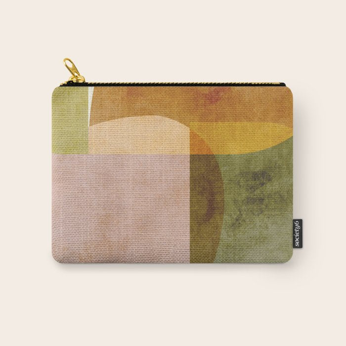 organic shapes boho nature abstract 2 Carry All Pouch Gallery Image 1
