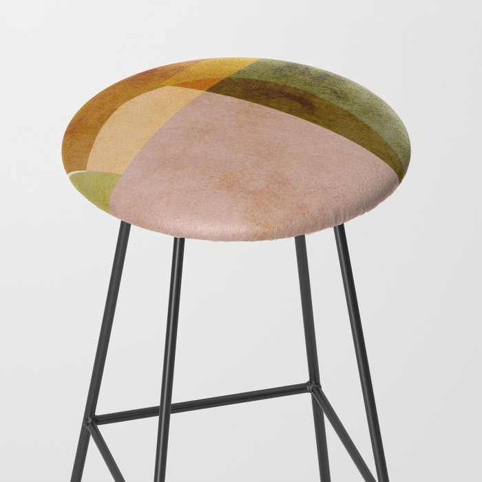 organic shapes boho nature abstract 2 Stool Gallery Image 2