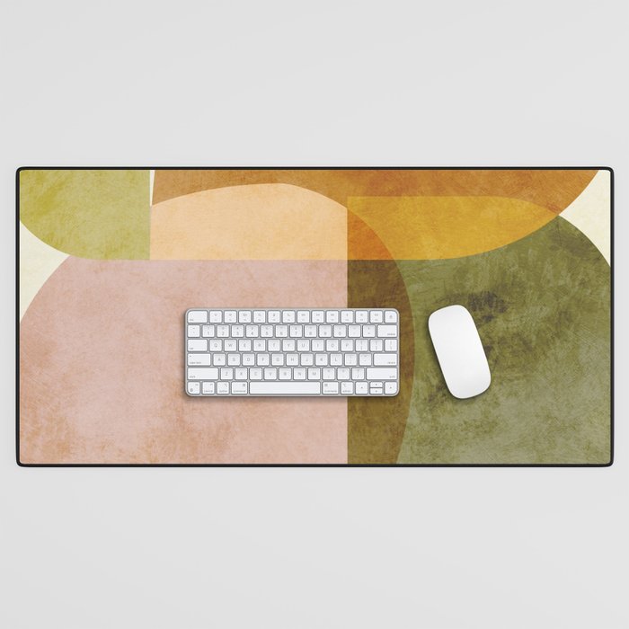 organic shapes boho nature abstract 2 Desk Mat Gallery Image 1