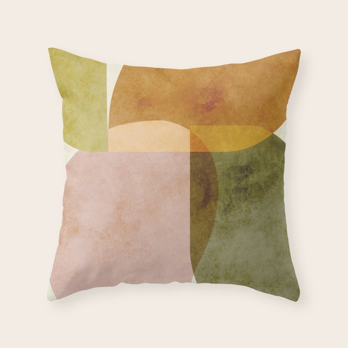 organic shapes boho nature abstract 2 Throw Pillow Gallery Image 6