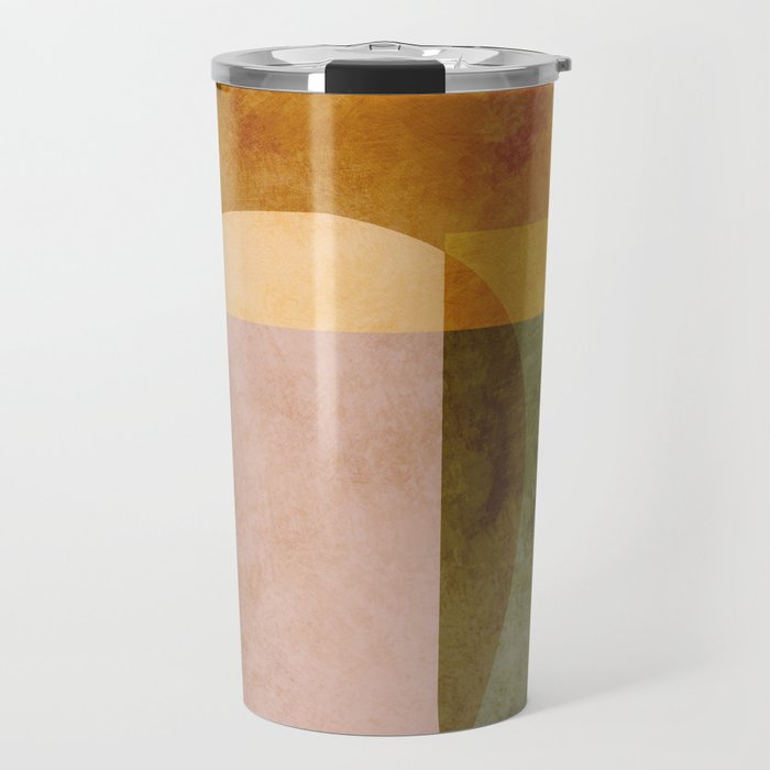 organic shapes boho nature abstract 2 Travel Mug Gallery Image 1