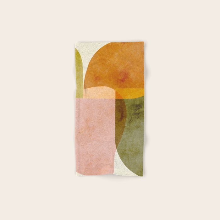 organic shapes boho nature abstract 2 Bath Towel Gallery Image 1