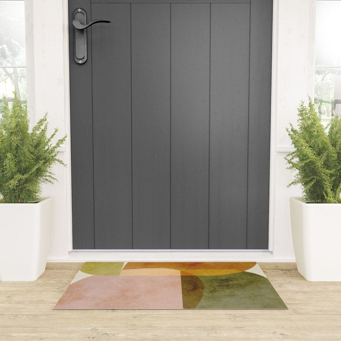 organic shapes boho nature abstract 2 Welcome Mat Gallery Image 3