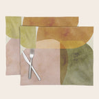 organic shapes boho nature abstract 2 Placemat Gallery Image 1