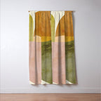 organic shapes boho nature abstract 2 Window Curtain Gallery Image 3