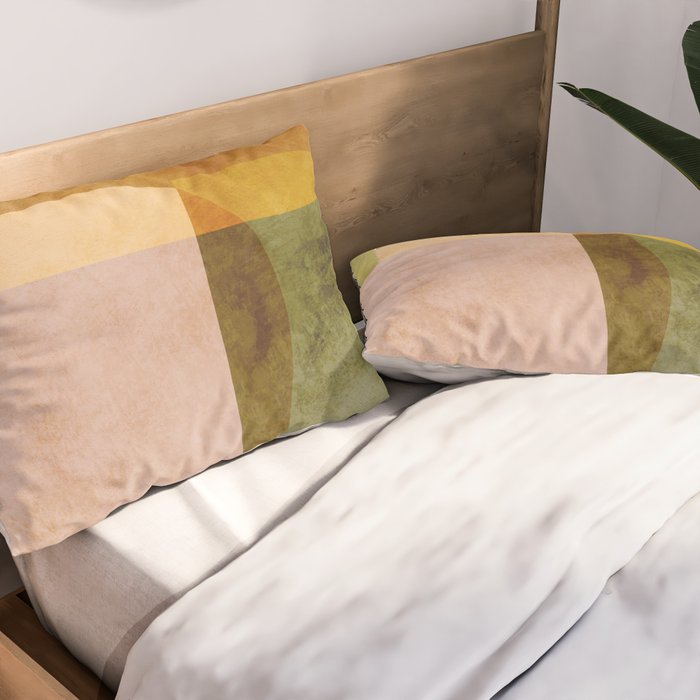 organic shapes boho nature abstract 2 Pillow Sham Gallery Image 2