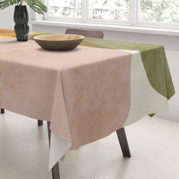 organic shapes boho nature abstract 2 Tablecloth Gallery Image 3