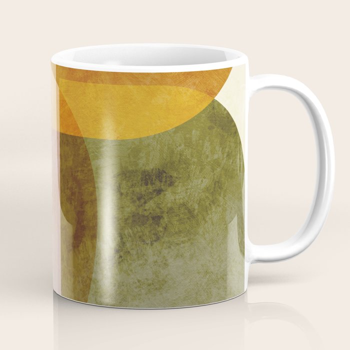 organic shapes boho nature abstract 2 Coffee Mug Gallery Image 1