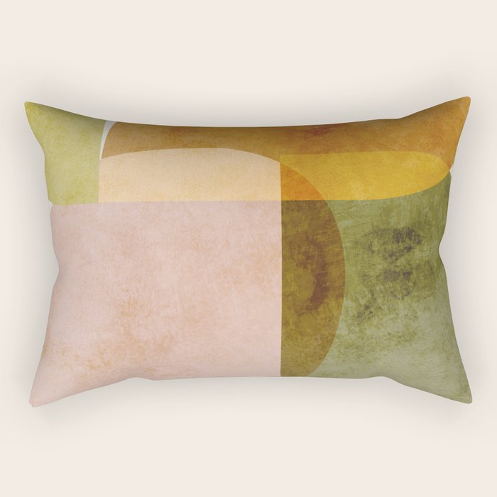 organic shapes boho nature abstract 2 Rectangular Pillow Gallery Image 1