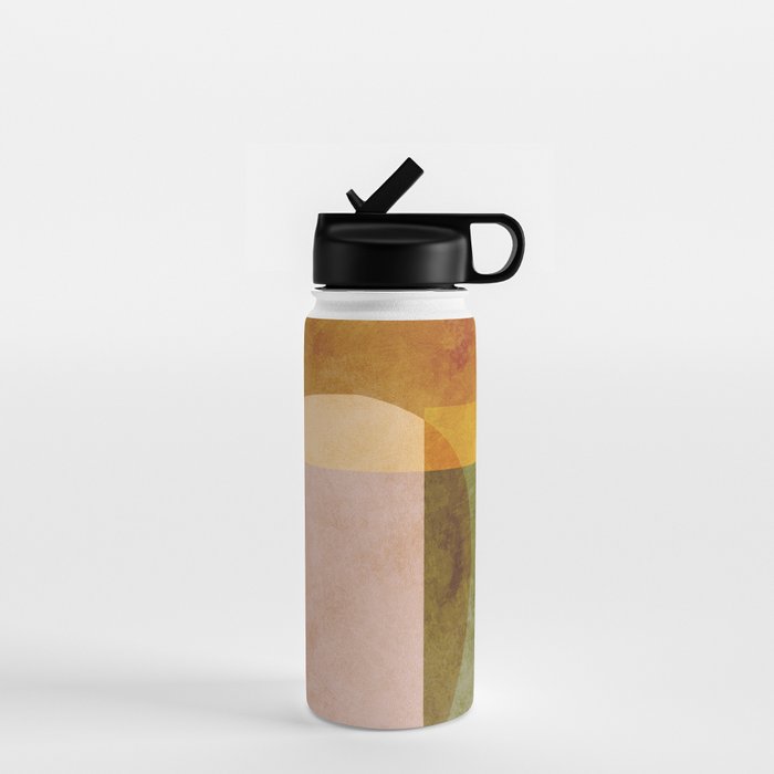 organic shapes boho nature abstract 2 Water Bottle Gallery Image 1