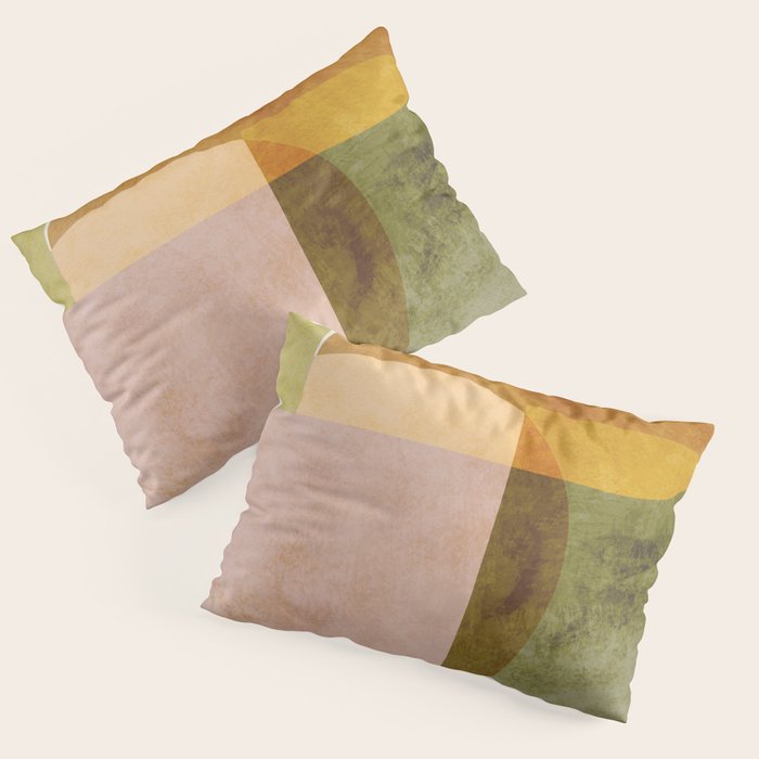 organic shapes boho nature abstract 2 Pillow Sham Gallery Image 3