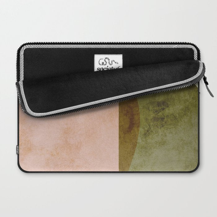 organic shapes boho nature abstract 2 Laptop Sleeve Gallery Image 2