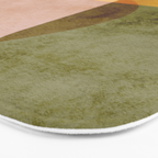 organic shapes boho nature abstract 2 Bath Mat Gallery Image 3