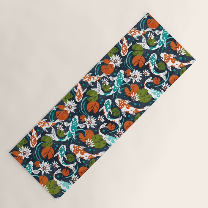 Koi Pond - Orange Yoga Mat Gallery Image 1