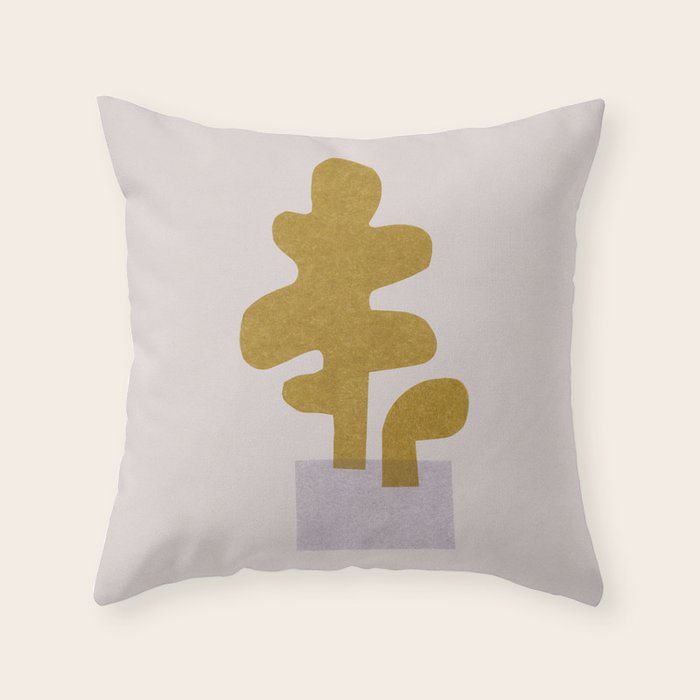 My Weird Plant #2 Throw Pillow Gallery Image 1