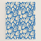 Abstract organic blue shape pattern Jigsaw Puzzle Gallery Image 1