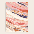 Warm Desert Flow Eclectic Abstract Pattern with Earthy Tones Notebook Gallery Image 4
